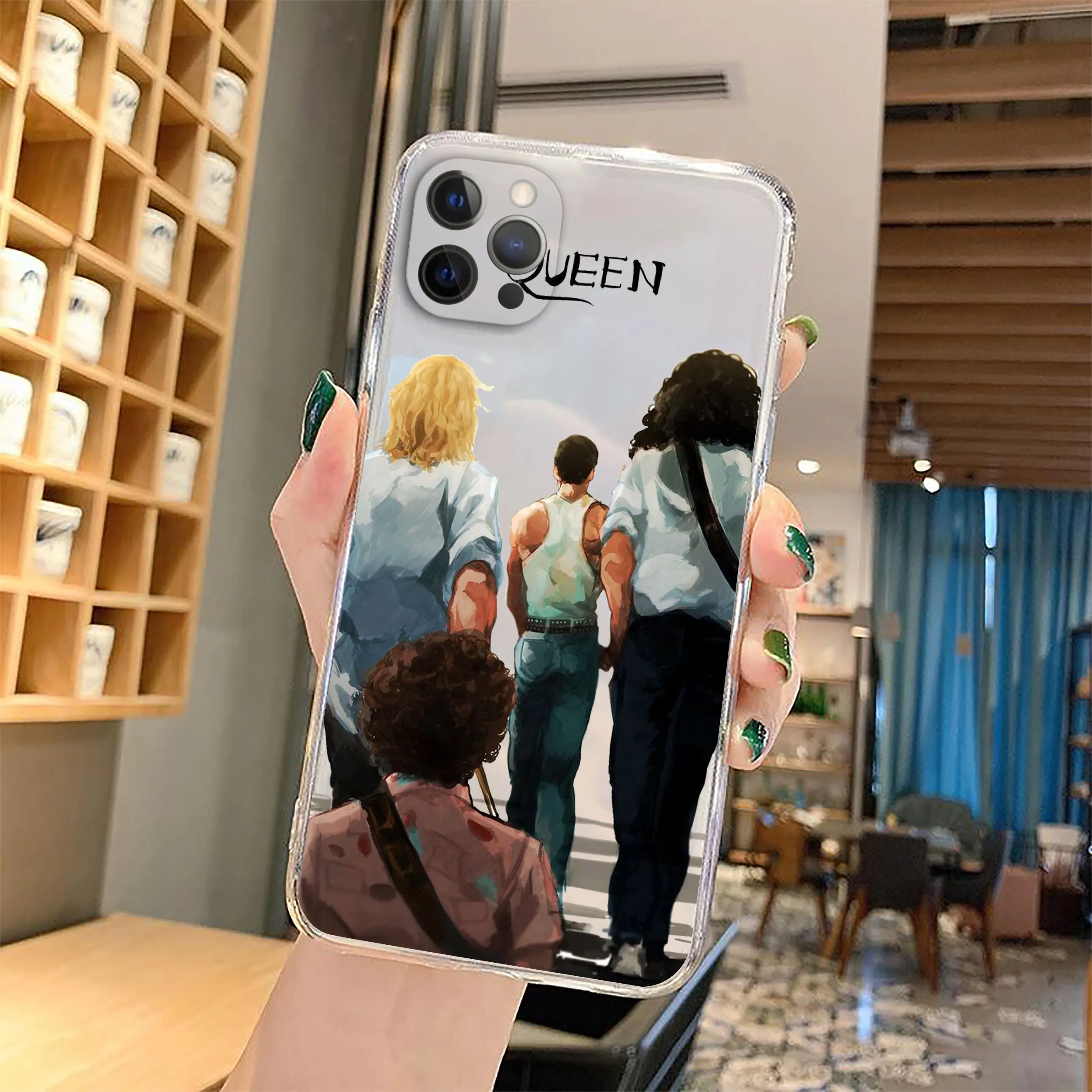 패션 밴드 퀸 프레디 머큐리 전화 케이스 iPhone 11 12 13 14 15 Pro Max Mini X XS MAX XR SE 7  8 Plus Funda Silicon Cover - AliExpress