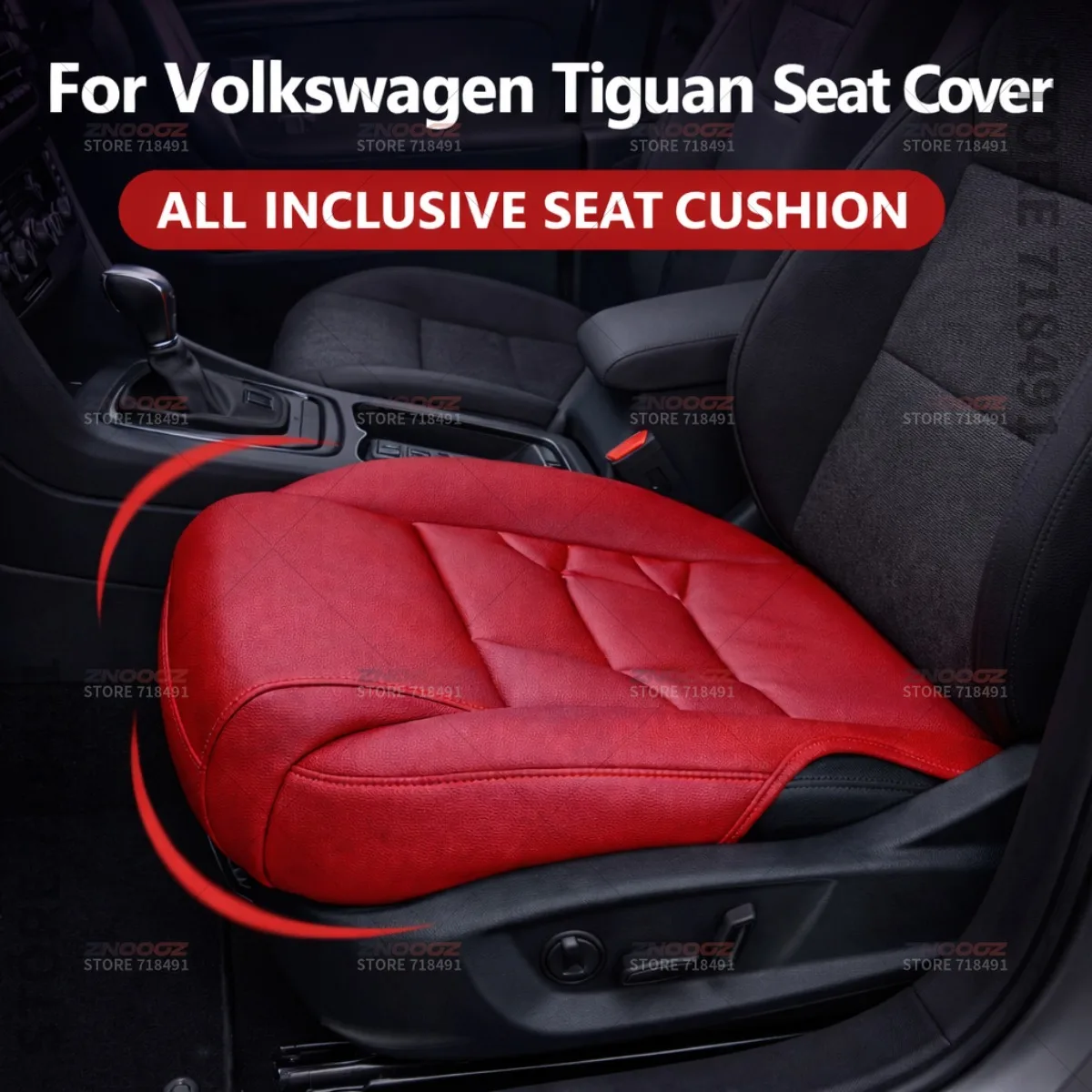 

Подушка-удлинитель для поддержки ног на сиденье Volkswagen Tiguan, накладка на сиденье из пены с эффектом памяти, аксессуары для интерьера автомобиля