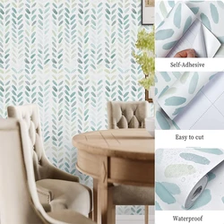 Green Leaf Wallpaper Peel and Stick Wallpaper Boho Contact Paper for Cabinets varied Wallpaper for Bedroom Self-Adhesie Stickers