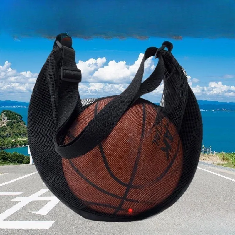 

Adjustable Mesh Shoulder Bag Portable Football Storage Backpack Outdoor Basketball Volleyball Multifunctional Storage Ball Bags