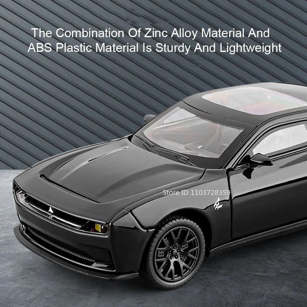 1:32 escala hellcat modelo de carro esportivo brinquedos liga diecast supercars em miniatura som luz portas abertas puxar para trás para crianças presentes