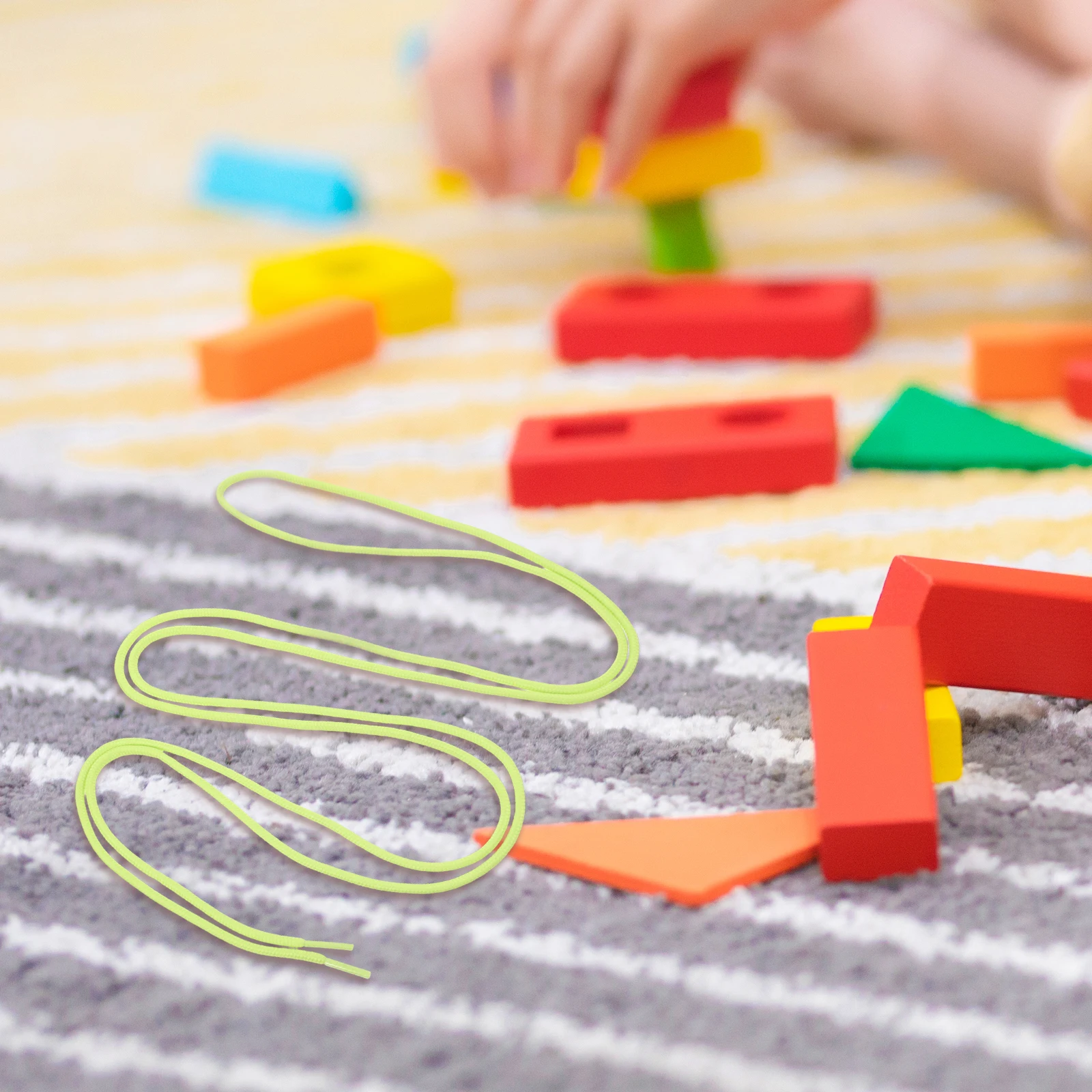 

10 PCS Pointed Beading Thread Kits for Kids Running Cord Game Polyester Accessories Child