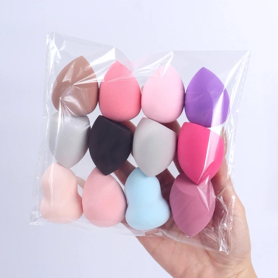 Set di spugne idrofili medie: colori/forme assortite per liquidi/crema/polvere | Frullatore per imbottigliare i pori senza lattice, indispensabile per i viaggi