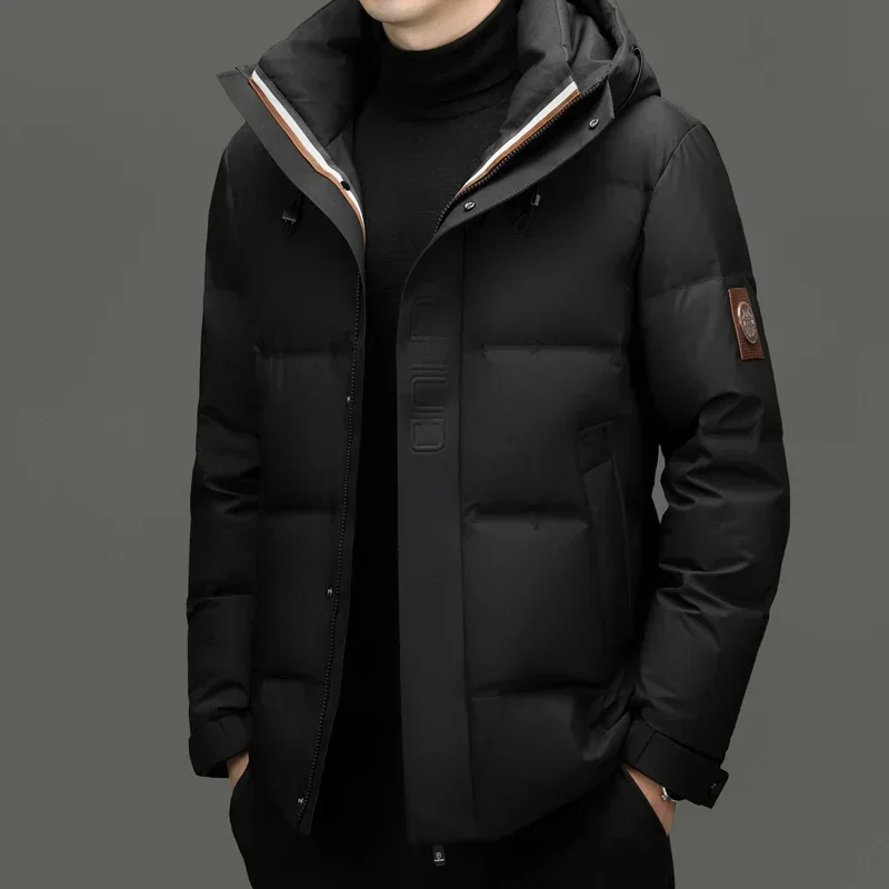 Chaqueta de plumón ligera de lujo para hombre, ropa de diseñador, abrigo frío para hombre, acolchado de pato de invierno