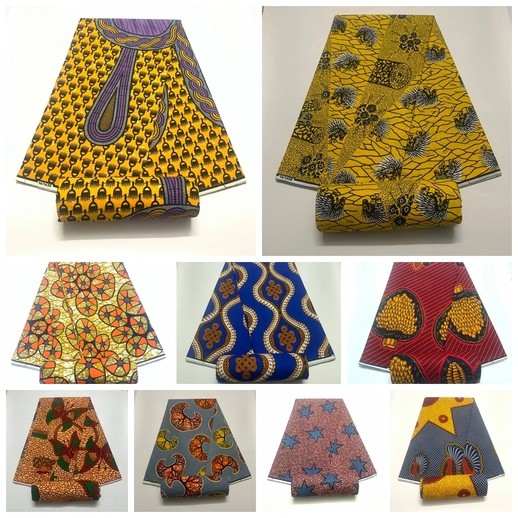 

Wholesale Prices 2024 New Guaranteed 100%Cotton Pagne African Real Wax Fabric Veritable Ankara Wax Ghana Print Tissus Wax Fabric