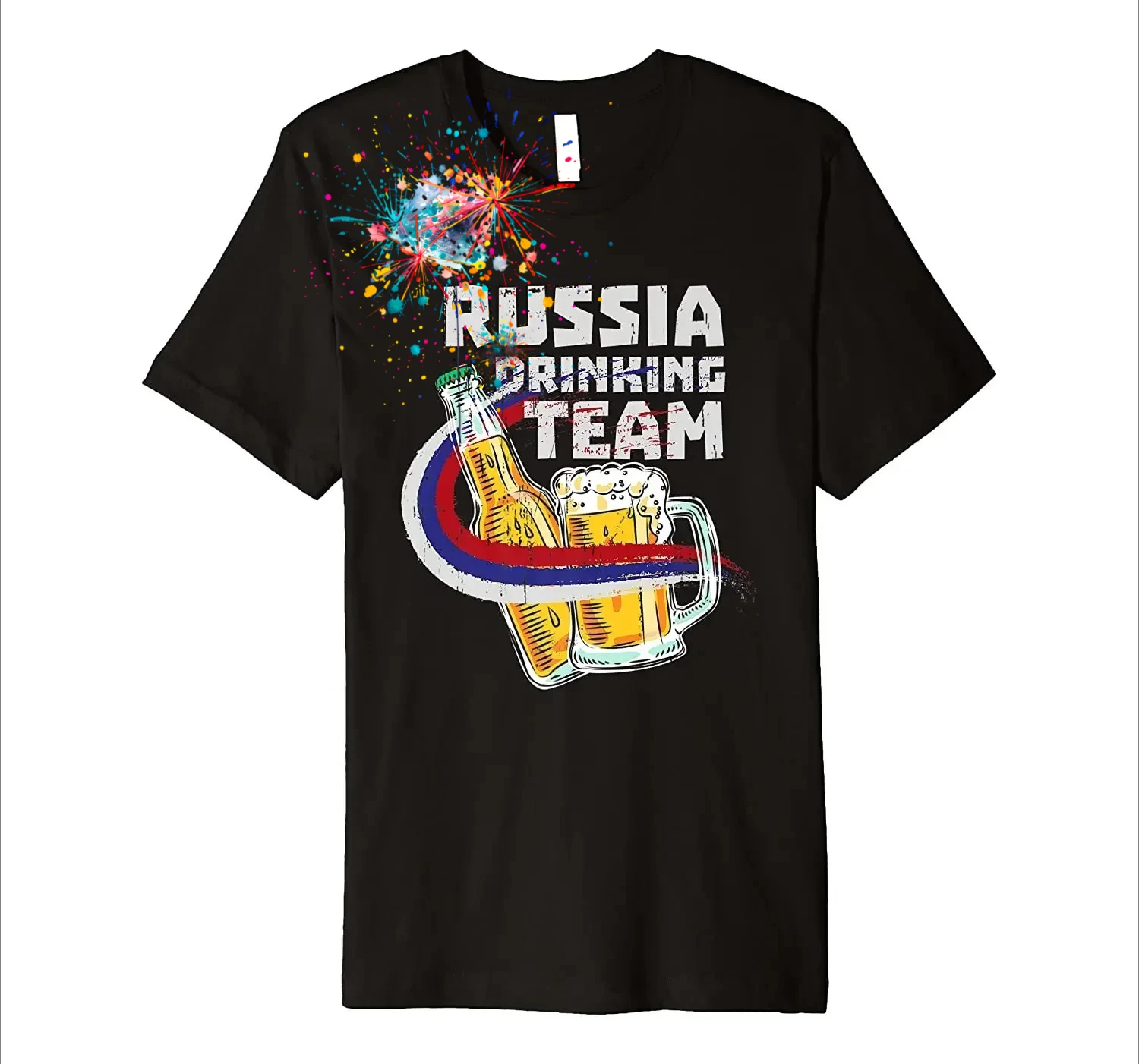 

Funny Russian Flag Beer Russia Drinking Team T-Shirt 100% Cotton O-Neck Summer Short Sleeve Casual Mens T-shirt Size S-3XL