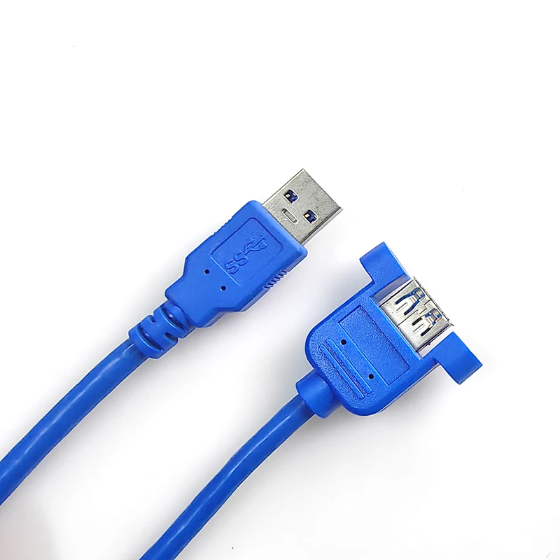 USB3.0 male to female with ears M/F with screw holes can be fixed panel extension cable USB data cable