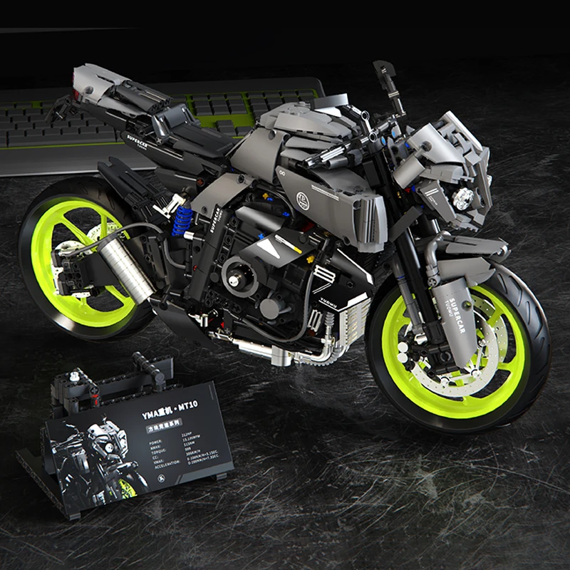 

New STEM Building Blocks Motorcycle Kit Realistic Design DIY Assembly Educational Toy for Adults & Kids Creative Gifts 1900+pcs