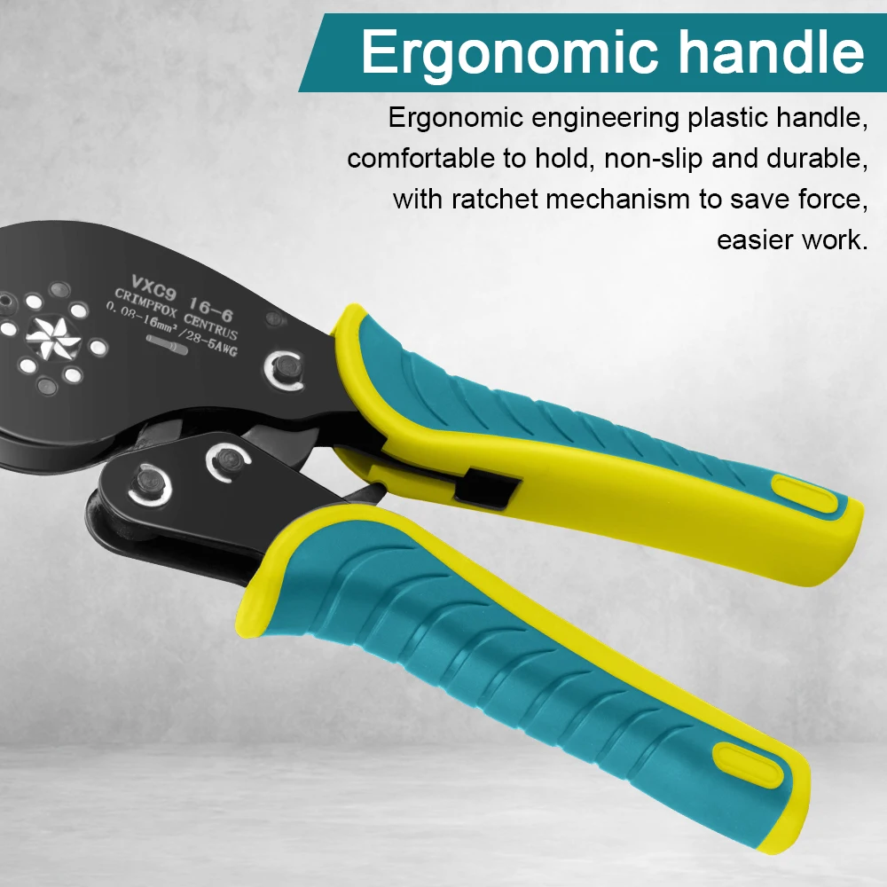 Ferrule Crimping Tool Kit, Wire Ferrule Crimper Plier Kit,Hexagonal Crimpers (0.08-16mm²/AWG28-5) for Wire Ferrules Connectors