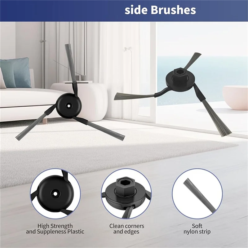 【اكسسوارات منزلية】قطع غيار مكنسة الروبوت لملحقات Dreame L40/X40 Ultra فرشاة مطاطية رئيسية فرشاة جانبية قماش غبار با