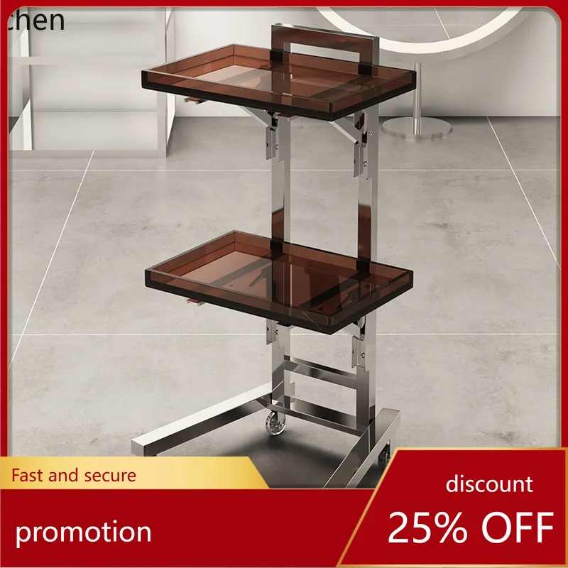 

YFY Tool Cart Barber Shop Trolley Storage Rack Tool Cart Thickened Beauty Nail Tool Cart