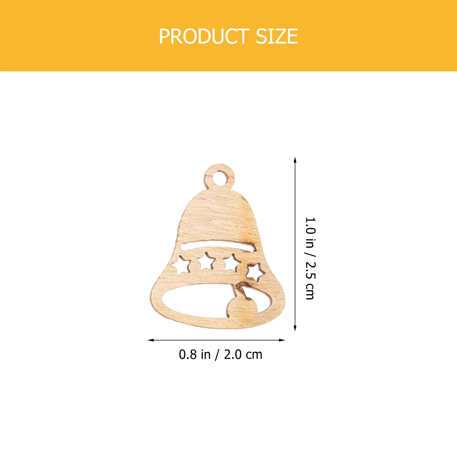 

100Pcs Wooden Christmas Cutouts Wood Slices Hanging Ornaments Unfinished Xmas Pendants DIY Painting Decoration Crafts