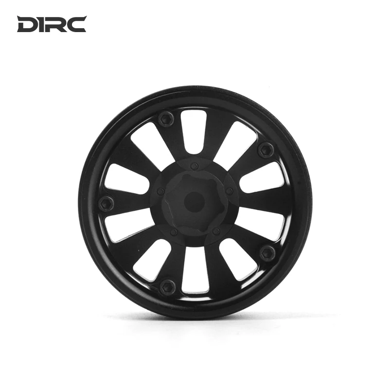 4PCS D1RC 1.9 นิ้วโลหะจําลองล้อสําหรับ 1/10 รีโมทคอนโทรล Crawler รถ ICE and Fire Limited Edition TRX4 SCX10
