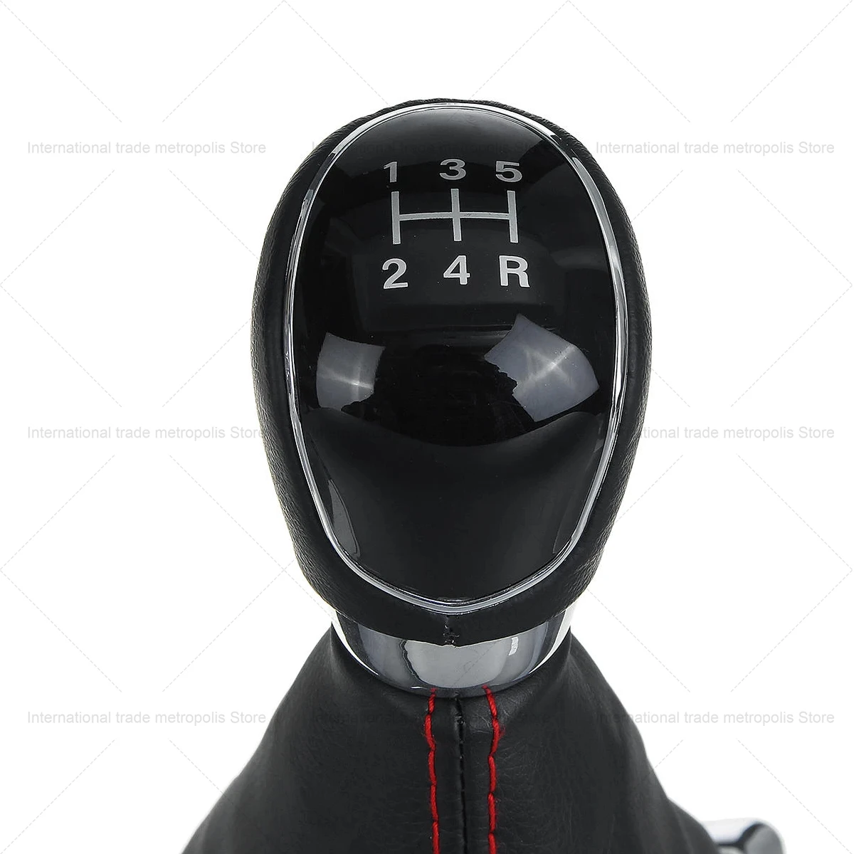 5/6 Speed MT Car Gear Stick Shift Knob with Dust Boot Cover For Ford Focus 2 MK2 FL C-MAX 2006-2011 MK3 MK4 MK7Galax - Red Line