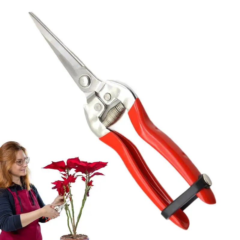 

Pruning Shears Stainless Steel Gardening Pruners Scissors Plant Trimming Pruners For Fruit Trees Grapes Vines Oranges Harvesting