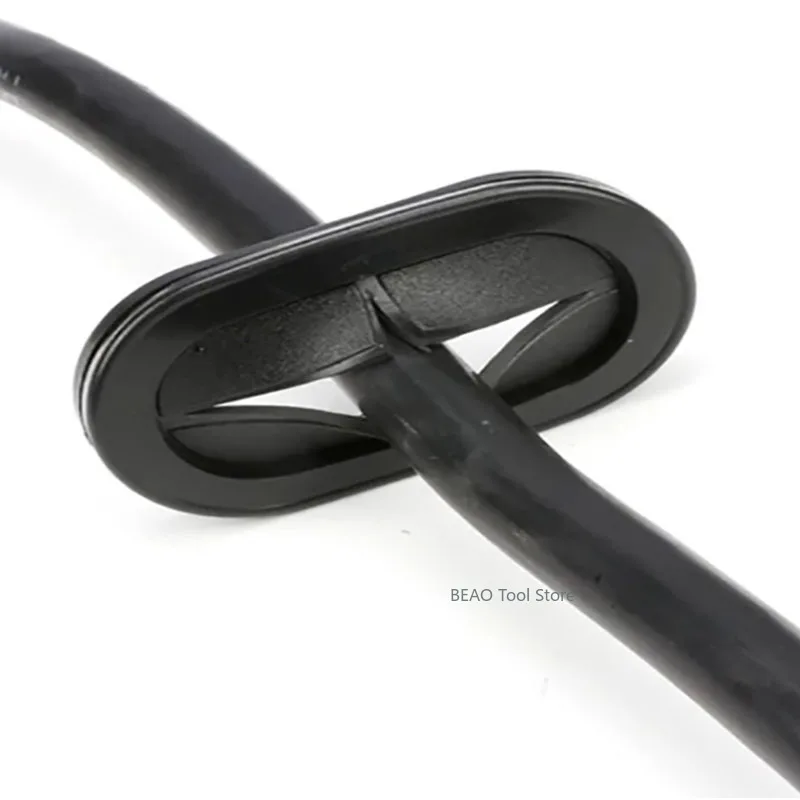Black Rubber Double-sided Grommets protective coil Wire Cable protective sealing ring dustproof cover 13mm~110mm