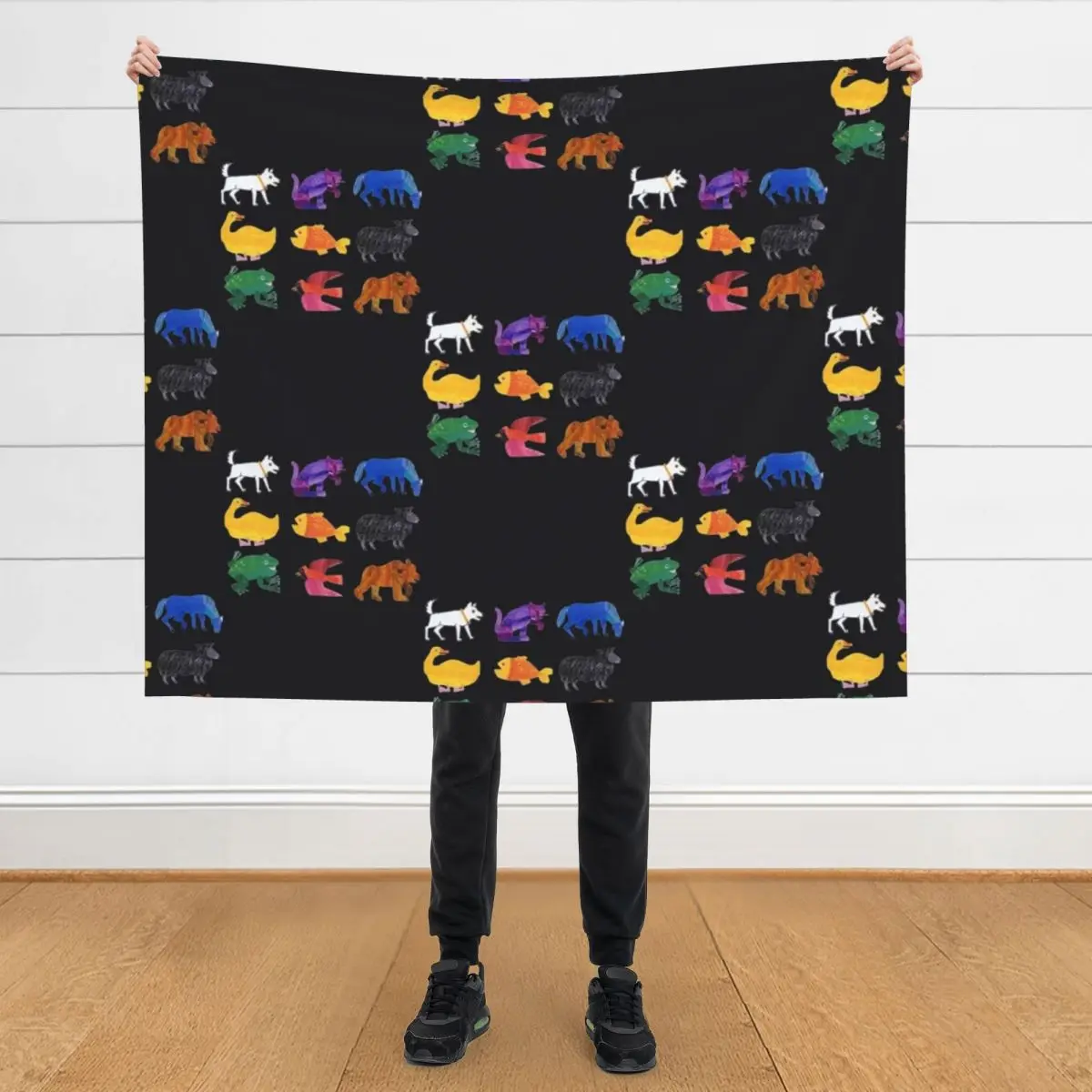 

Eric Carle Animals Throw Blanket Personalized Gift Flannel Fabric Kid'S Blankets For Baby Blankets