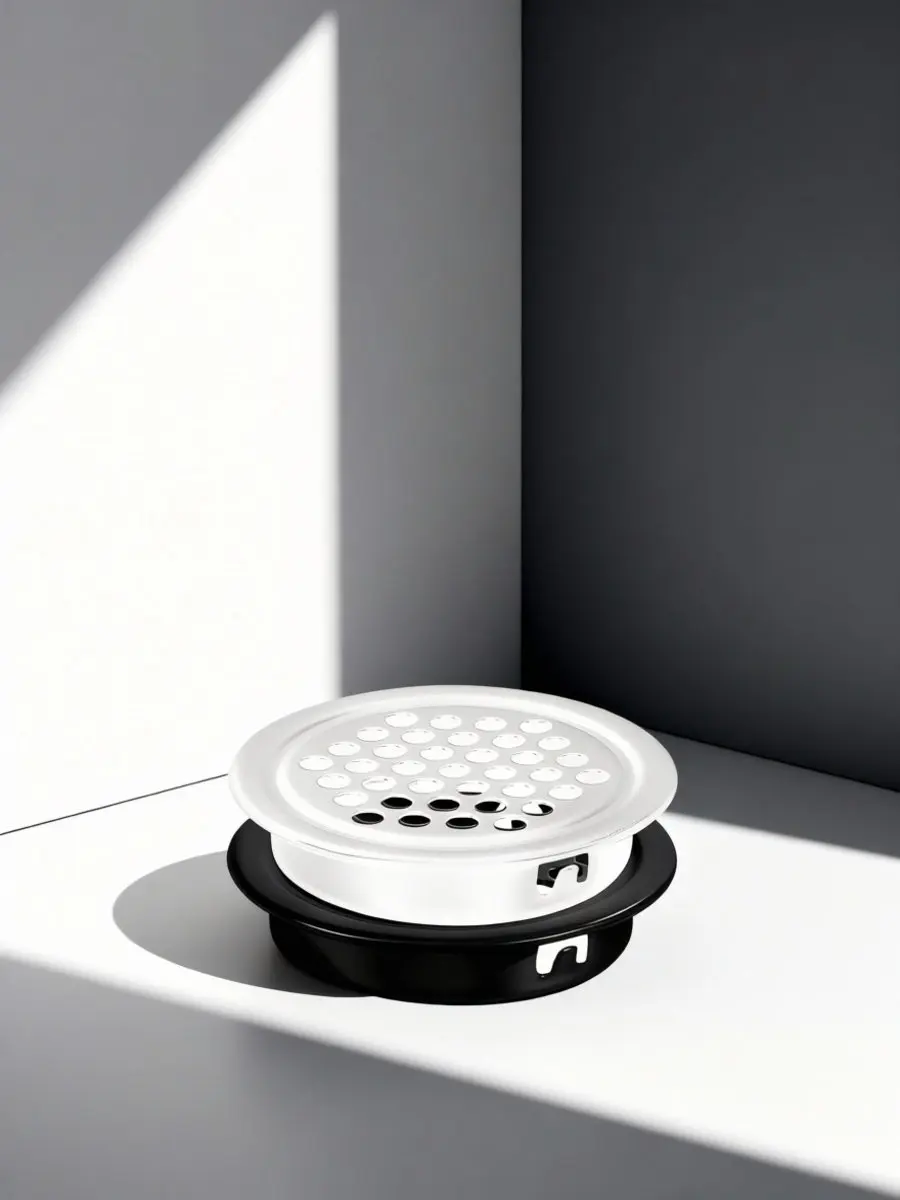 24Pcs Metal Soffit Vents Round Air Vent Covers Cabinet Wardrobe Furniture Circular Ventilation Mesh Holes Soffit Vents