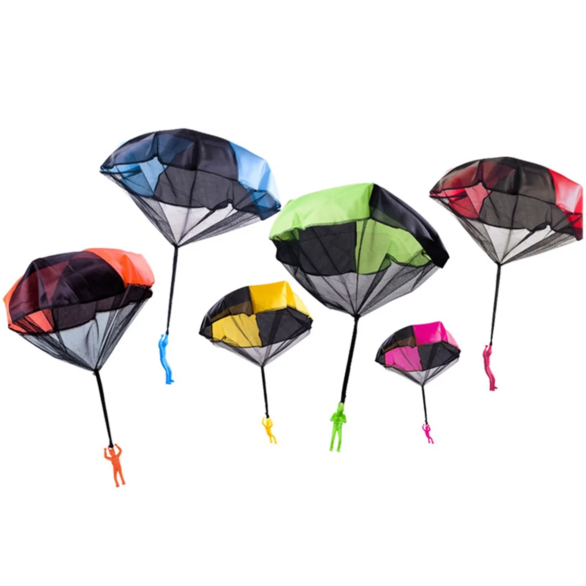 Parachute Toy, Throw Throwing Parachute Men, Outdoor Children's Paratrooper Toy, Hand Throw ParachuteJAS