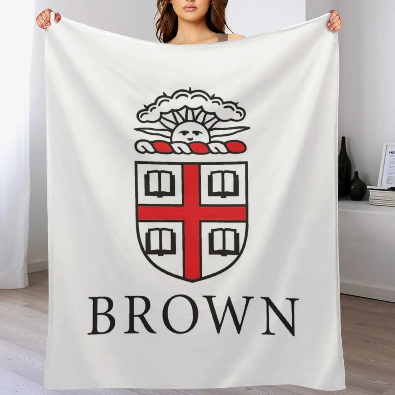 

brown university Throw Blanket Luxury Designer sofa bed Hairy Luxury Blankets