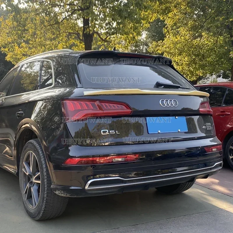 

V-образный спойлер для Audi Q5 Q5L, 2019, 2020, 2021, высококачественный материал ABS, Автомобильный задний средний корпус, комплект