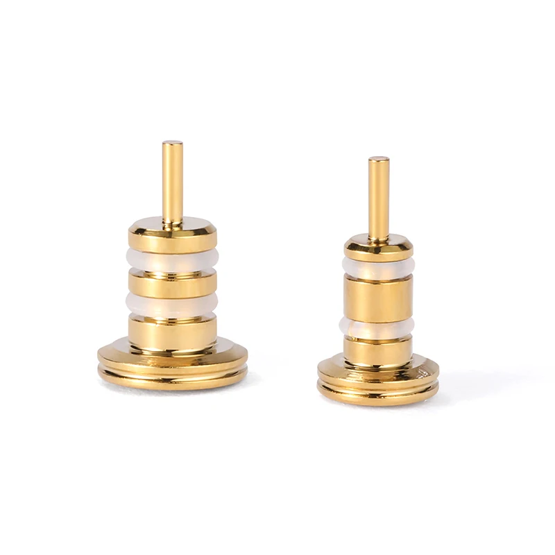 Gold-Plated Brass Dust Plugs Protective Cover for 3.5mm,4.4mm, 6.35mm Jacks - Compatible with Hi-Fi Players, MAC Laptops, Phones