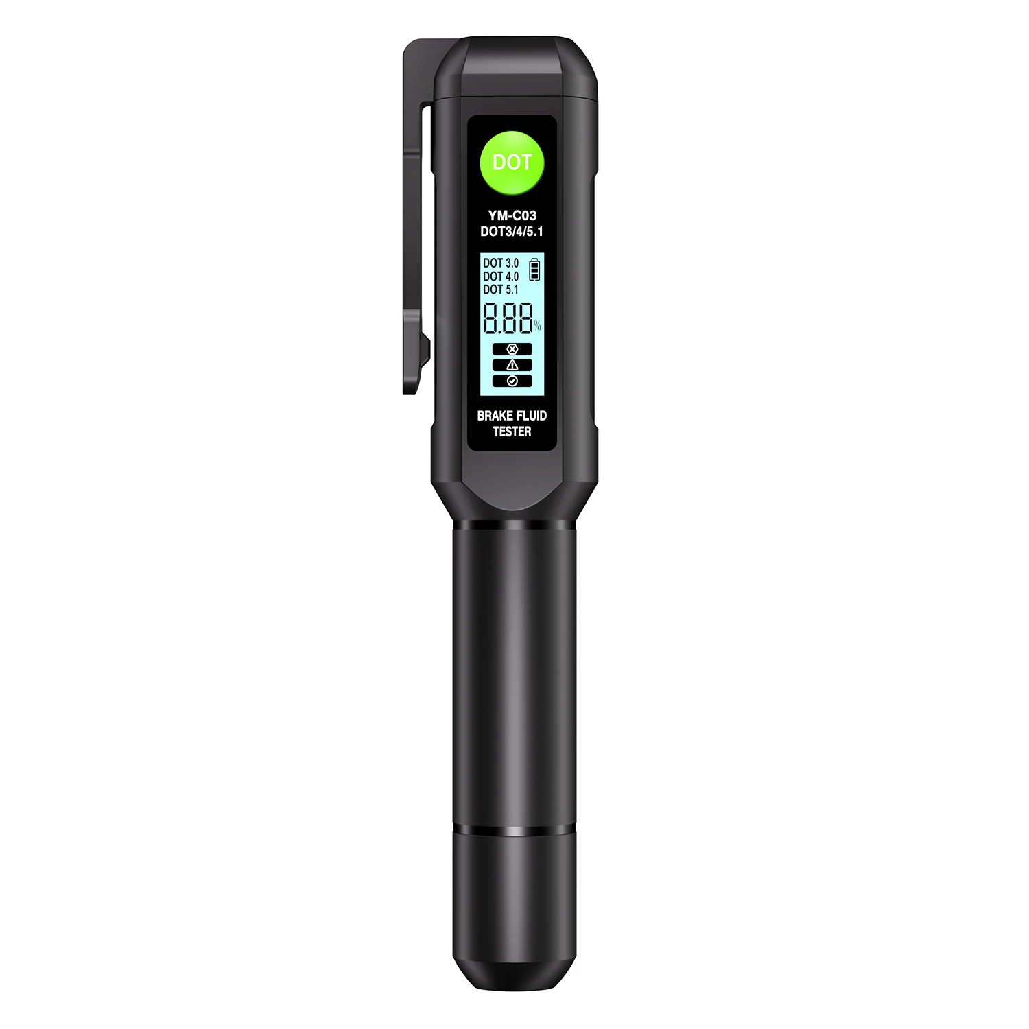 Brake Fluid Tester Digital Moisture Content Detector Pen Type Automotive Brake Oil Testing Tool