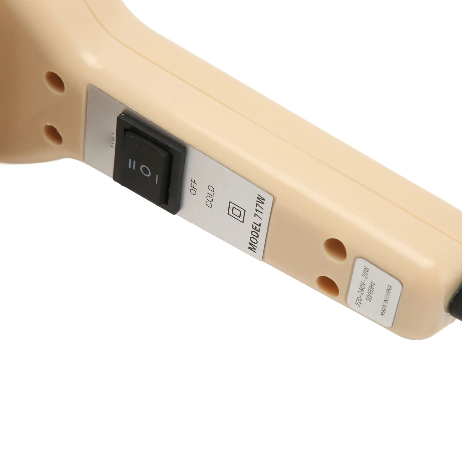 Electric Handheld Massager with 3 Massage Heads Heating Iron Shape Percussion Body Massager for Back Arm Leg Waist Butt