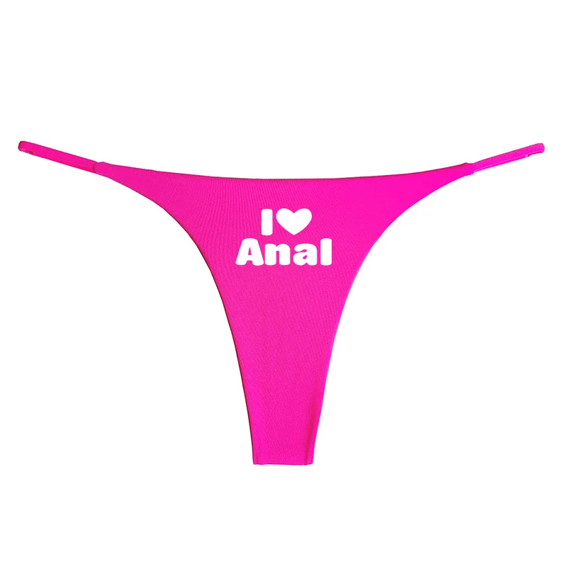 I LOVE ANAL Funny Hot G-String Cute Women's Sexy Cotton Rope Thong Seamless Soft Breathable Sport Underwear Female Hot Lingerie - Image 6