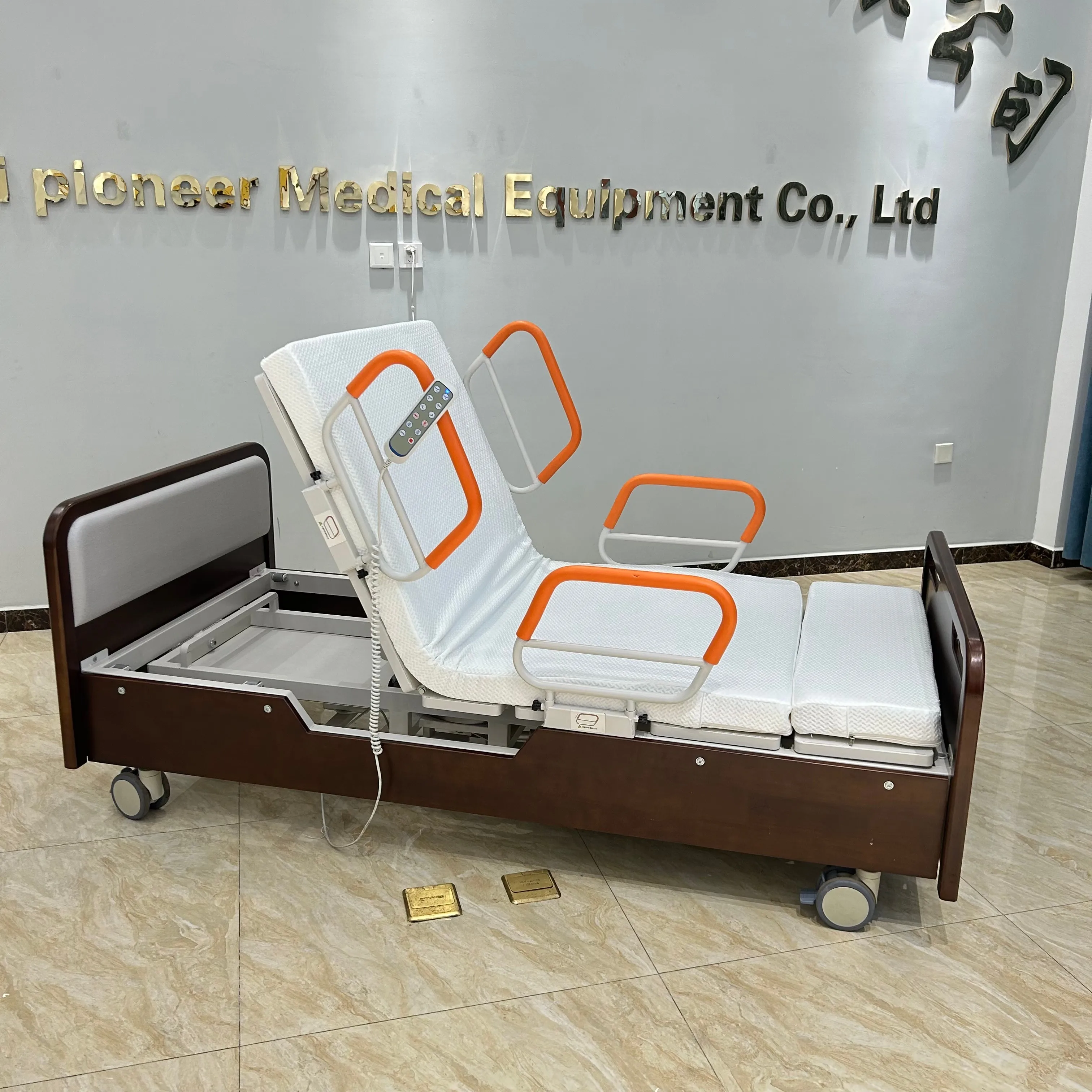 5-year Warranty Household Electric Rotating Bed Steel And Wood Material ISO Certification, Suitable For Home And Hospital Use