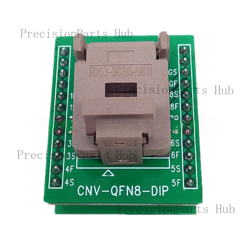 DFN8 Aging Test Stand DFN8X8-8LK (2.0) Gold Plated High Temperature Aging Stand Burning Fixture