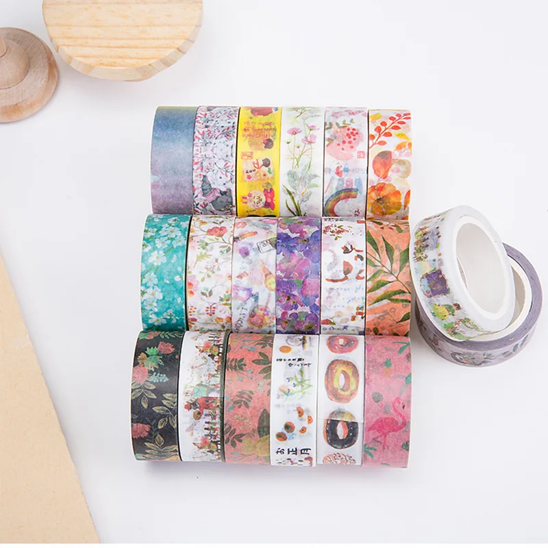 Washi Tape Diy Scrapbooking Papier Sticker Label Masking Tape Album Dagboek Decoratie Briefpapier Tapes