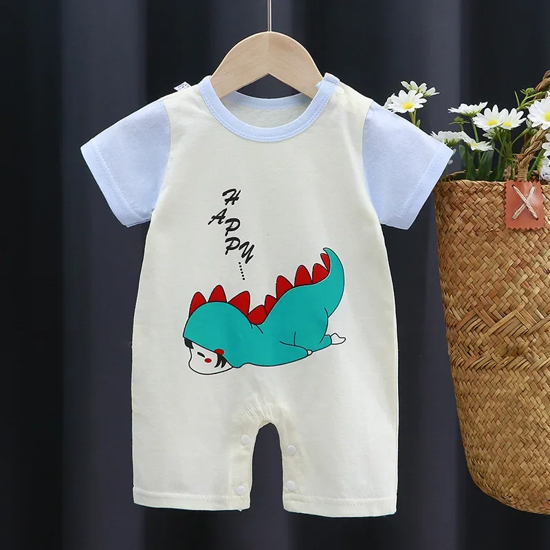 Newborn Baby Boy Clothes Bodysuit For Newborns Summer Romper Baby Girls Clothes Cotton Short Sleeved Jumpsuit