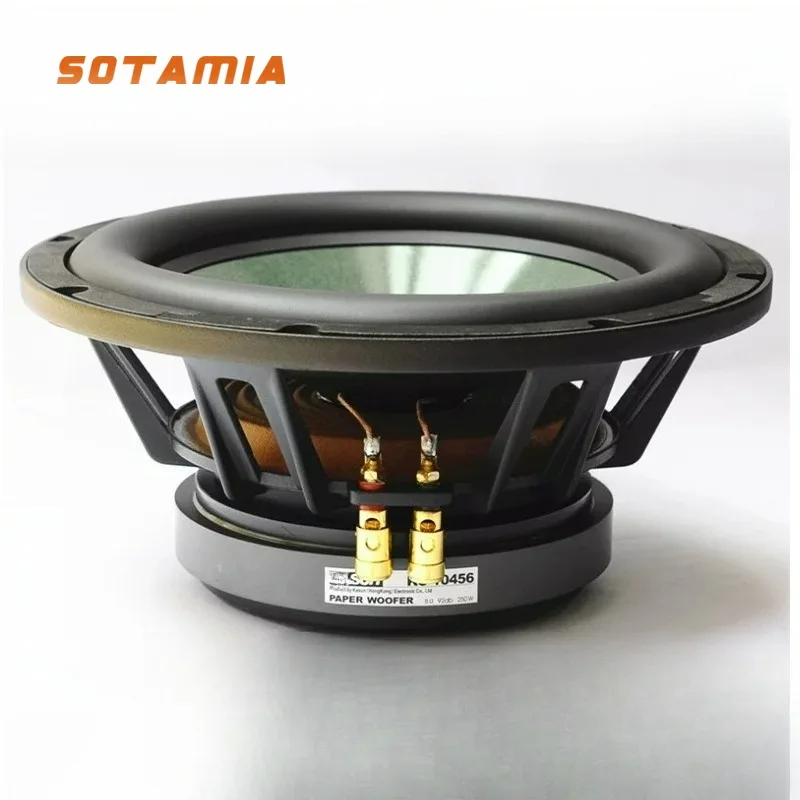 SOTAMIA 1pcs 10 Inch Thick Edge Overweight Subwoofer 8 Ohm 250W Aluminum Basin Stand Multimedia Speaker DIY Bluetooth Speaker