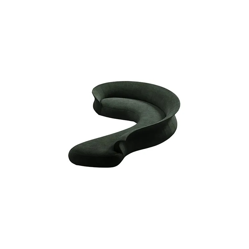 FRP special-shaped sofa personalized creative arc L-shaped sofa S-shaped lobby reception art sofa