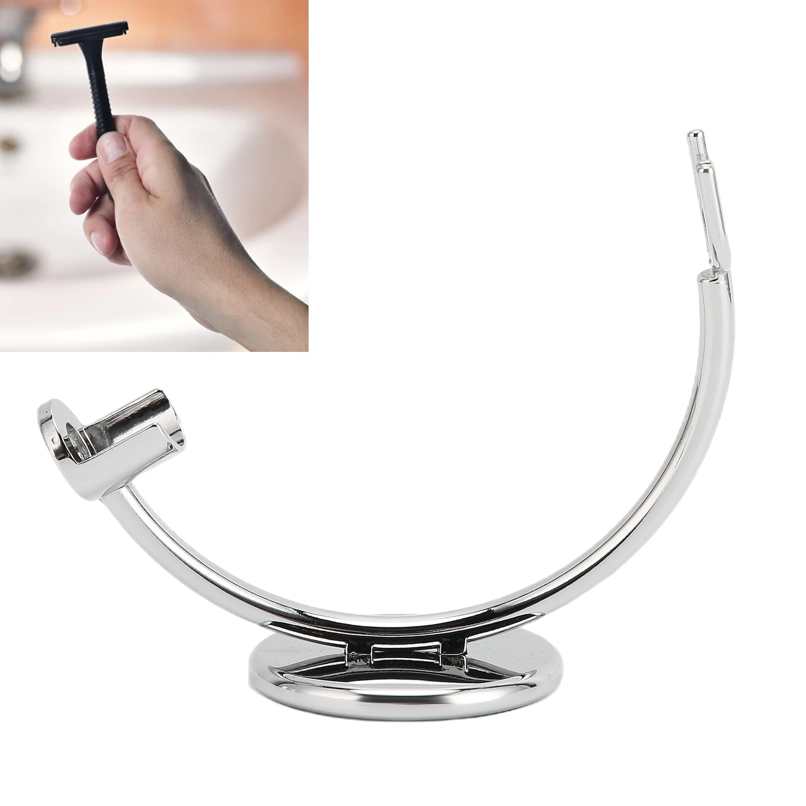 Stand Stainless Steel Single Head Shaving Brush Holder  Support Accessories Stainless Steel  Stand