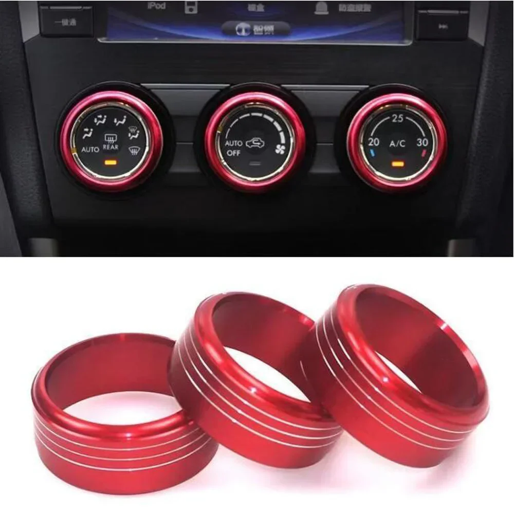 For Subaru Forester Impreza XV Crosstrek WRX Levorg Car Styling Ac Knob Air Conditioning Knob Heat Control Switch Knob Button