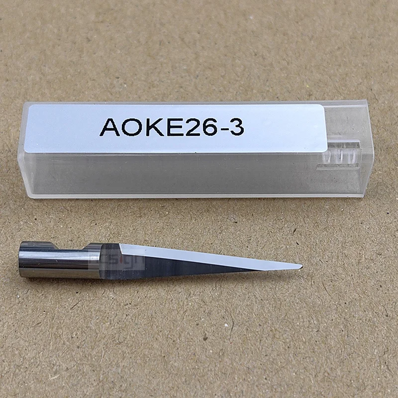 AOKE 26-3 Tungsten Steel Round Shank Vibrating Knife Oscillating Blade CNC Cutter JINDEX IECHO JWEI ZUND ATOM RZCUT COMELZ ESKO