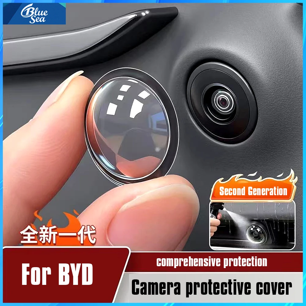 4PCS For BYD Song Plus Seal U DM-i EV Tang EV Qin L Camera Protective Cover 360 Degree Scratch-resistant Protector Accessories