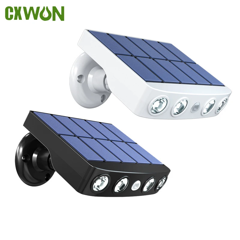 Outdoor Solar Wall Led Lights with Motion Sensor Mount Waterproof Solar Powered Flood Lights for Garden