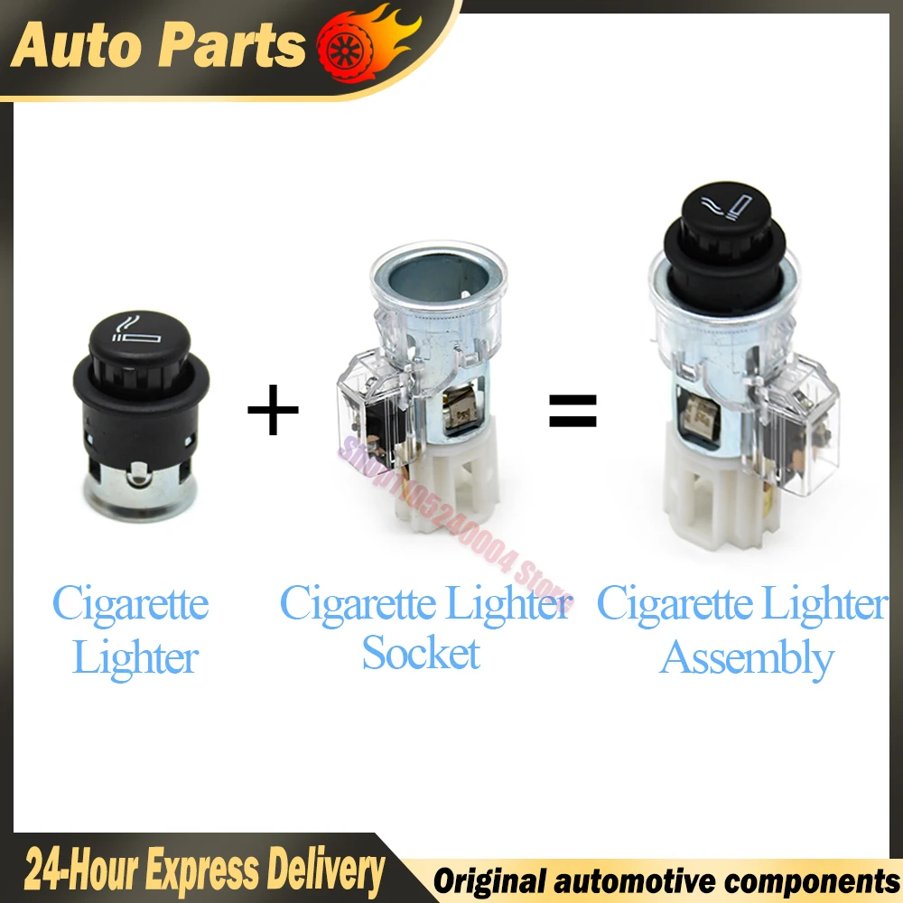 For Porsche Macan 95B Car Central Console Cigarette Lighter Socket Plug Cigar 2014 2015 2016 2017 2018 2019 2020 95B857273