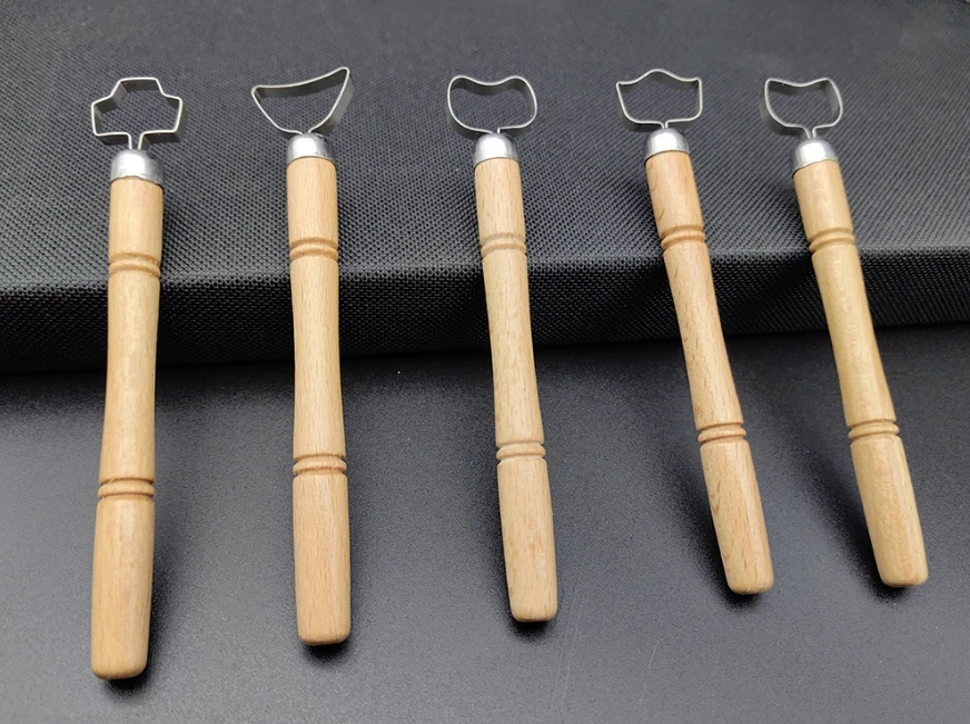 Pottery Tools 5 Pcs/set Teapot Ware Handle Tool Sculpting Scraper Clay DIY Ceramic Pot Handle Clay Strip Forming Modeling Tool view 5