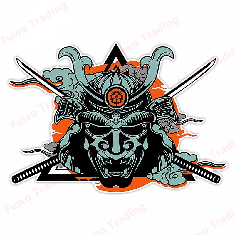 Fashion Cool Car Stickers Samurai Fashion Vinyl Decal Waterproof Window Motorcycle Camper Bumper Truck Laptop Decoration PVC