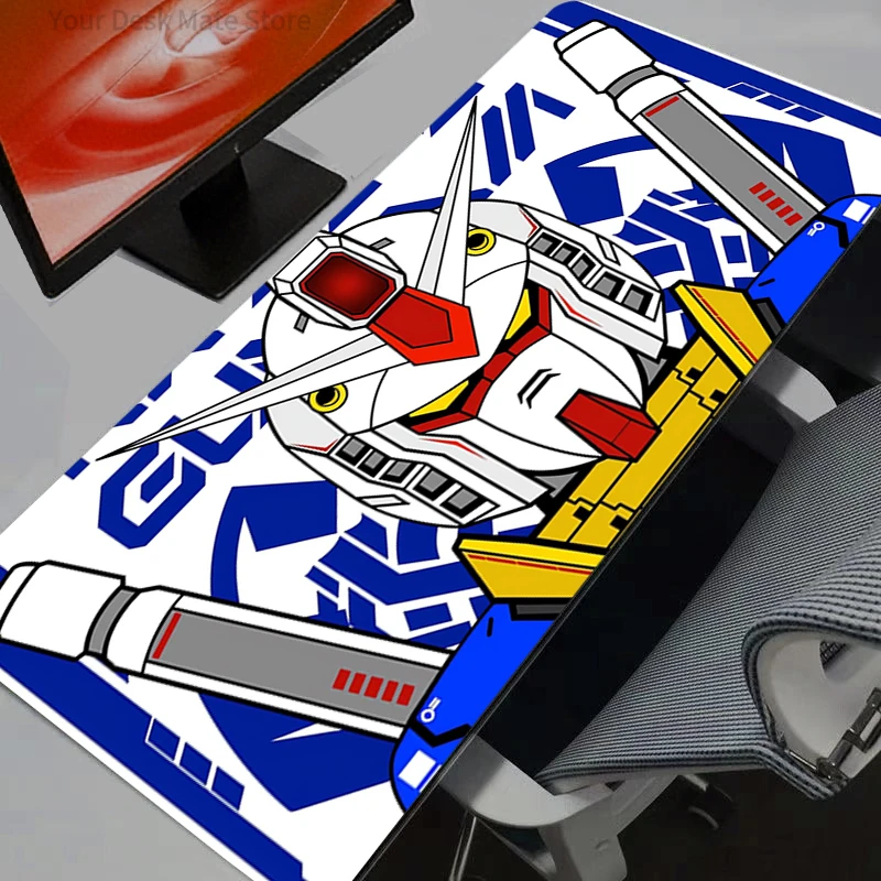 Gundam Anime Large Mouse Pad Pc Speed For e-sports Players Rug Laptop Computer Keyboard  Desk Mat Xxl Mousepad Gift