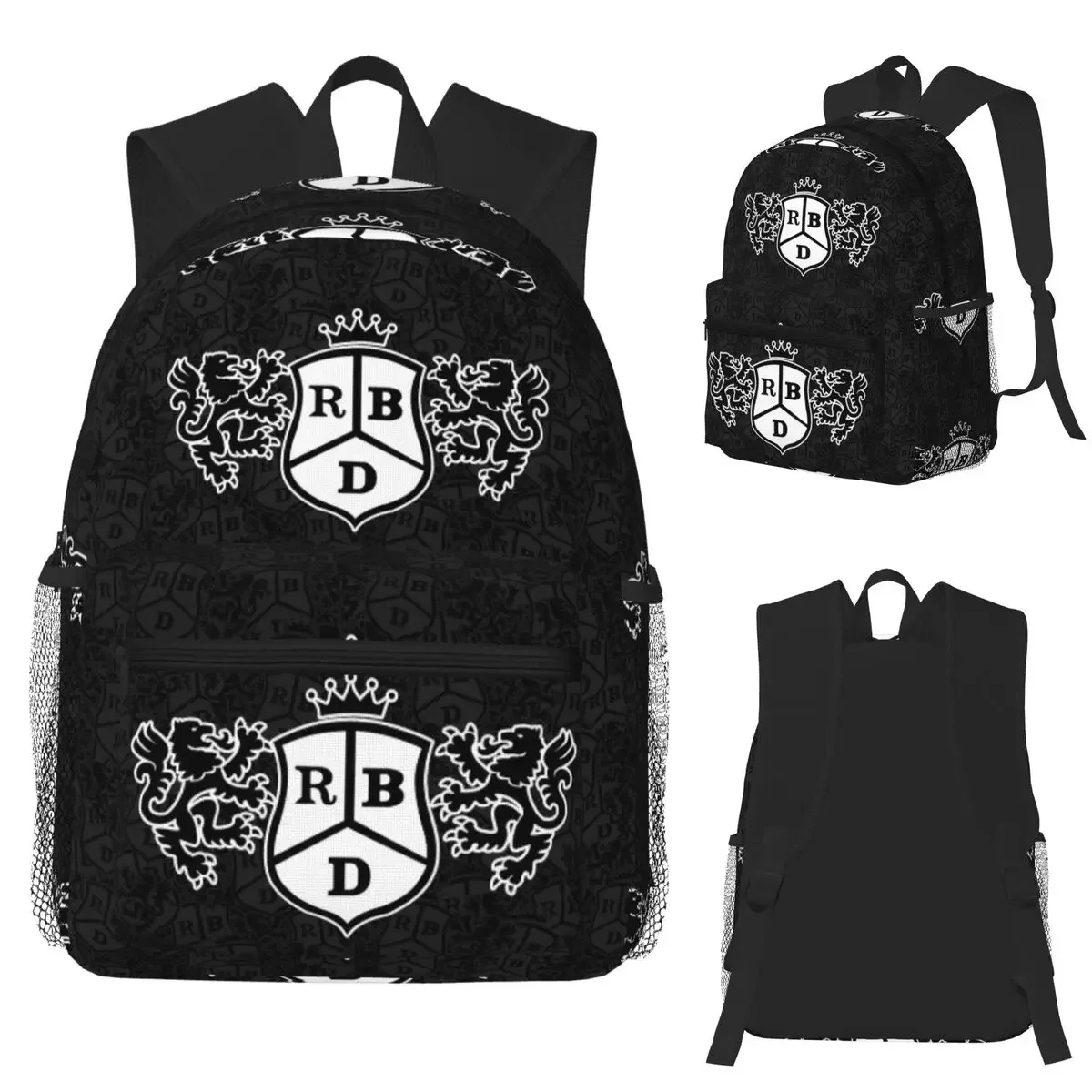 

Rebelde Mexican Collage RBD Student Backpack School Bag Hiking Travel Daypack for Men Women Fashion Bookbag Shoulder Bags