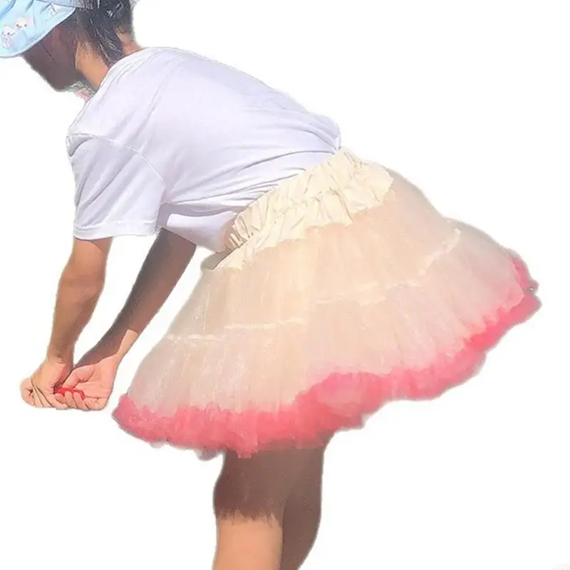 

270D Elegant Boneless Design Tulle Underskirt Cosplay Short Dresses Photography Event Skirt