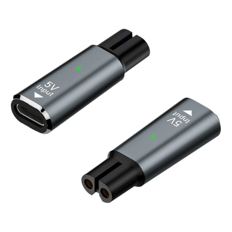 محول شحن سريع من النوع C 5 فولت لأدوات تشذيب اللحية فيليبس OneBlade، مناسب لـ QP2724 QP2834 QP1424 QP1924 QP4631