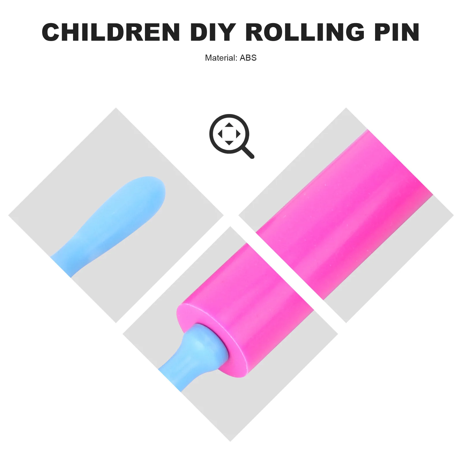 3Pcs Handmade Clay Stick DIY Ultra Light Rolling Pin Modeling Dough Tools Kit Random Color Creative Play for Early Learning DIY