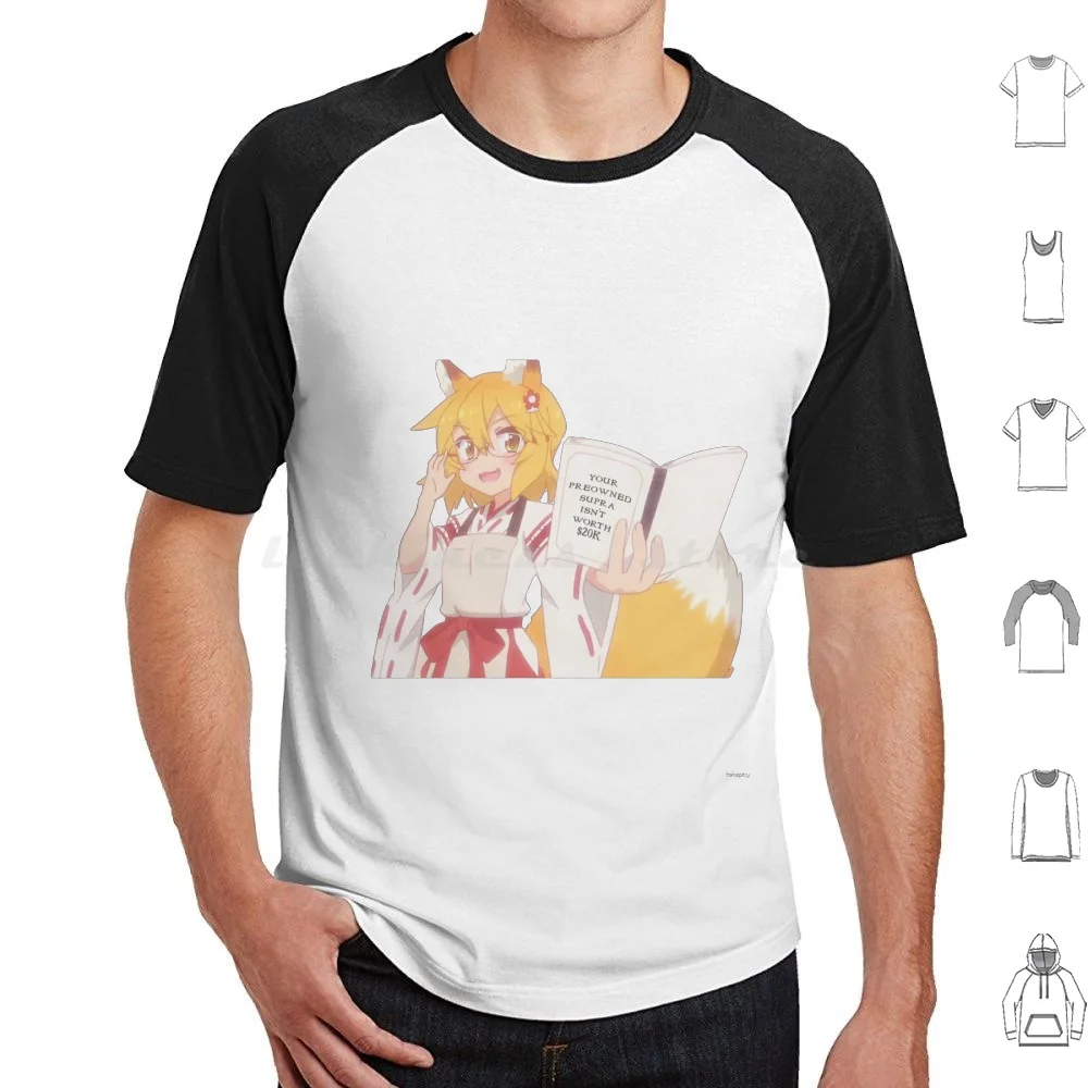 Wise Senko Giving Us The Truth. T Shirt 6xl Cotton Cool Tee Car Meme Anime Senko Cute Funny Roast