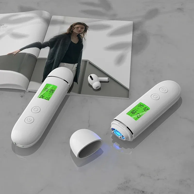 Stylo détecteur de peau numérique LCD, testeur de peau du visage, eau intelligente, huile, contenu Fluorescent, analyseur d'humidité du visage, outil de soins de la peau